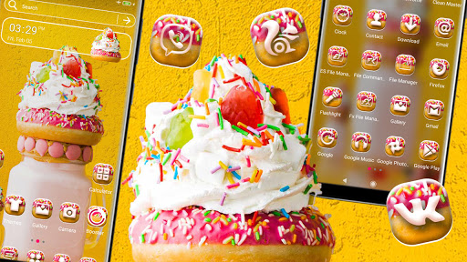 Android application Ice Cream Yellow Theme screenshort