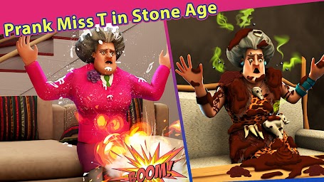 Scary Teacher Stone Age