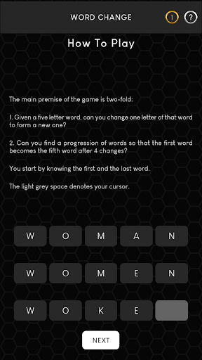 Android application Word Change screenshort