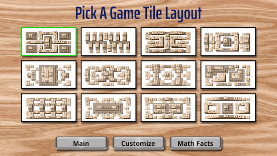 Math Facts Mahjong Game Screenshot