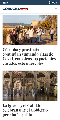 Android application Córdoba Buenas Noticias screenshort