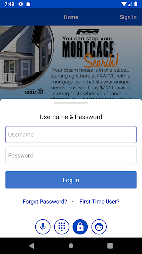 Android application FAA Federal Credit Union screenshort