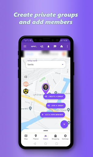 Android application uTrackMe Gps Tracker App screenshort