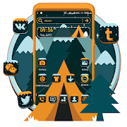 Abstract Tree Hut Launcher Theme