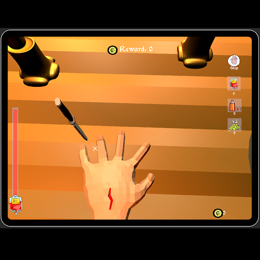Knife Hand Game Screenshot