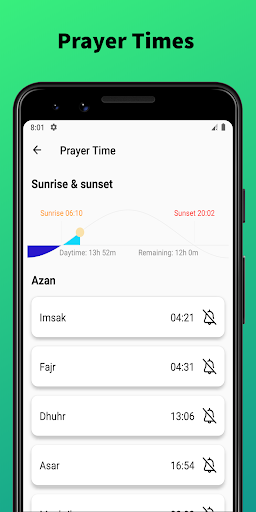Prayer Times - Qibla, Athan Screen 2