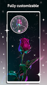 Captura 3 Fondo Animado Relojes – Rosas android