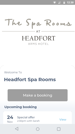 Android application Headfort Spa Rooms screenshort
