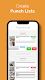 screenshot of Punchlist & Schedules by Lydul
