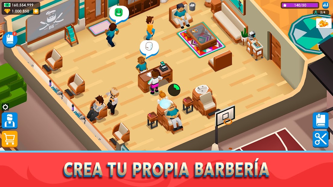 Screenshot 2 Idle Barber Shop Tycoon - Juego de Gestión Empresa android