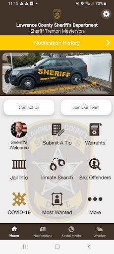 Android application Lawrence County Sheriff's Dept screenshort