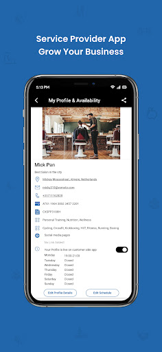 Android application bookaLEAP Partner screenshort