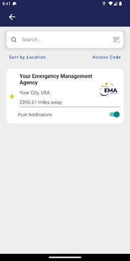 Emergency Management Connect Screen 2