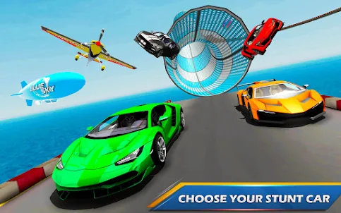 超級坡道汽車特技 3D 遊戲