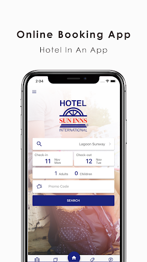 Android application Sun Inns Hotel - Booking screenshort
