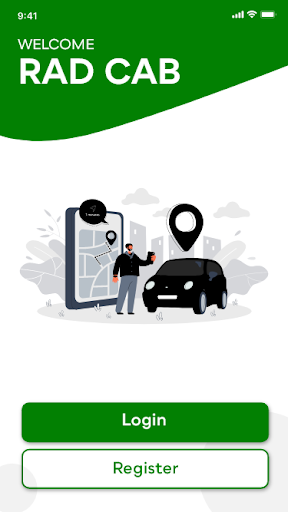 Android application Rad Cab screenshort