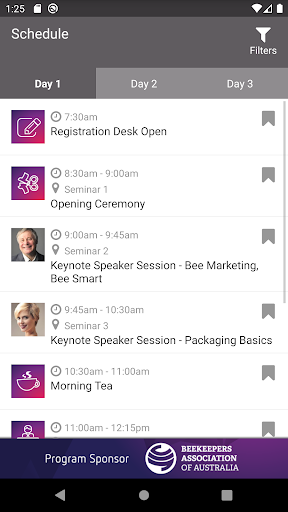 Think Business Events Screen 3