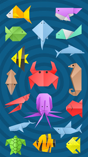 Android application Origami Fish & Aquatic Animals screenshort