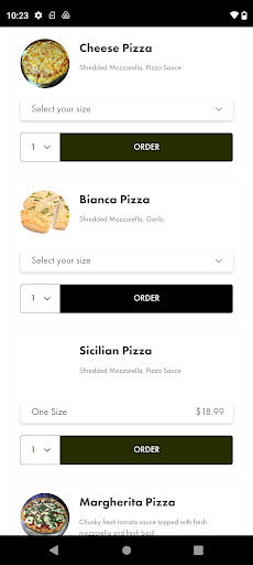 Papa Luigi Pizza Screen 2