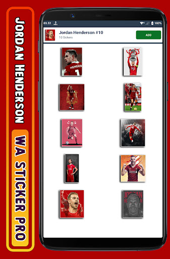 Jordan Henderson - WA Sticker Screen 2