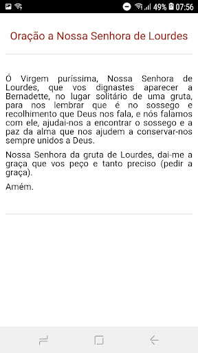 Oração a Nossa Senhora de Lour Screen 2
