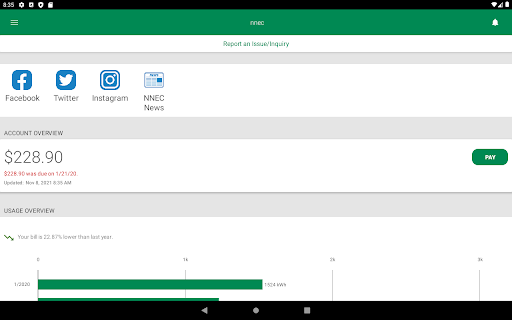 Screenshot of NNEC coNNECt