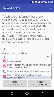Touch Locker - touch lock app Captura de pantalla