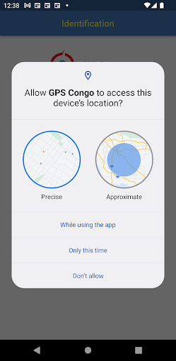 Android application GPS Congo screenshort