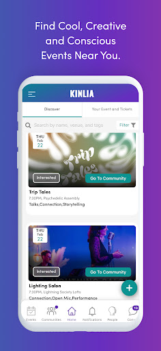 Android application Kinlia screenshort