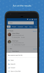 One Search for Zoho Mail, CRM & More - Zia Search 1.3.3 APK screenshots 5