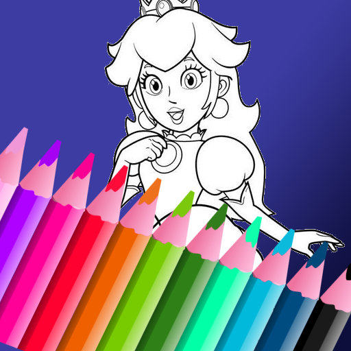 Princess Peach Coloring Book