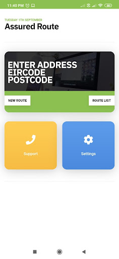 Android application Assured Route Route planner screenshort
