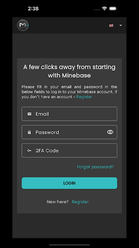 Android application Minebase screenshort