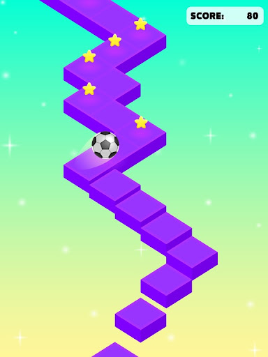 Android application ZigZag Black ball screenshort