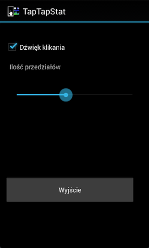 TapTapStat2 - sprawdź jak szyb Screen 2