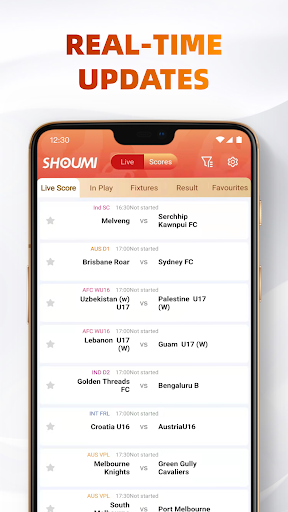 ShouMi - Soccer Scores Screen 2