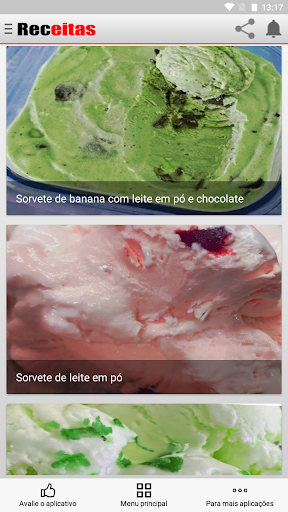 Receitas de sorvetes fáceis