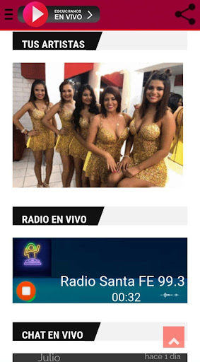 Radio Santa Fe Tucume Screen 3