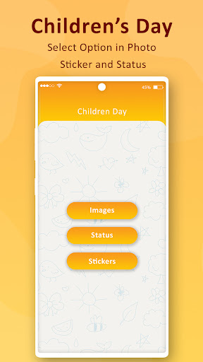 Android application Children's Day : Sticker Pack, screenshort