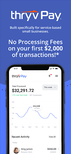 Android application ThryvPay screenshort