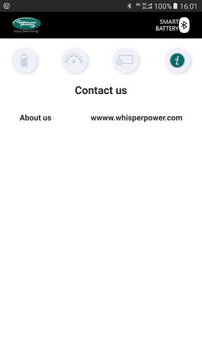 Android application WhisperPower ION Control screenshort