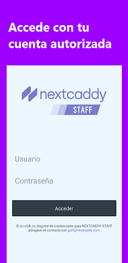 Android application Nextcaddy Staff screenshort