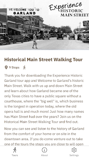 Experience Historic Garland Screen 2