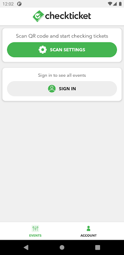 Android application CheckTicket screenshort
