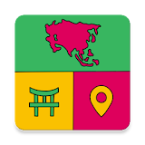 Asia and Middle East countries - flags quiz icon