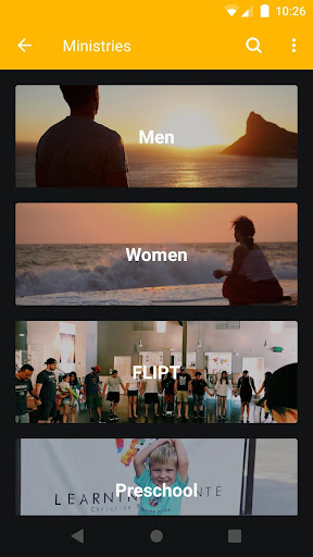 Android application Encounter Church Sacramento screenshort
