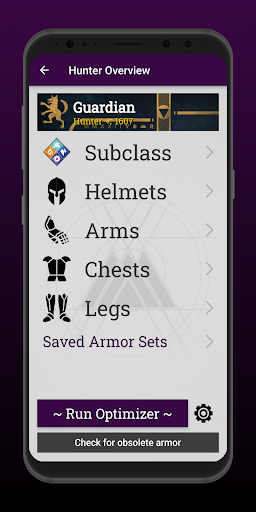 Armor Optimizer for Destiny 2 Screen 2