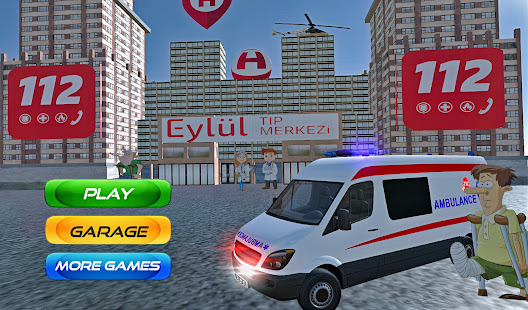 Real 112 Ambulance Car Game: Ambulance Games 2021 apkdebit screenshots 1