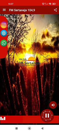 Android application FM Sertaneja 104,9 screenshort