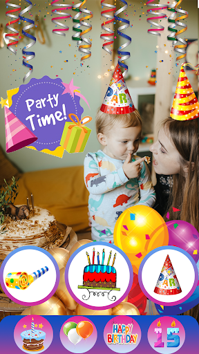 Android application Birthday Photo Editor App screenshort